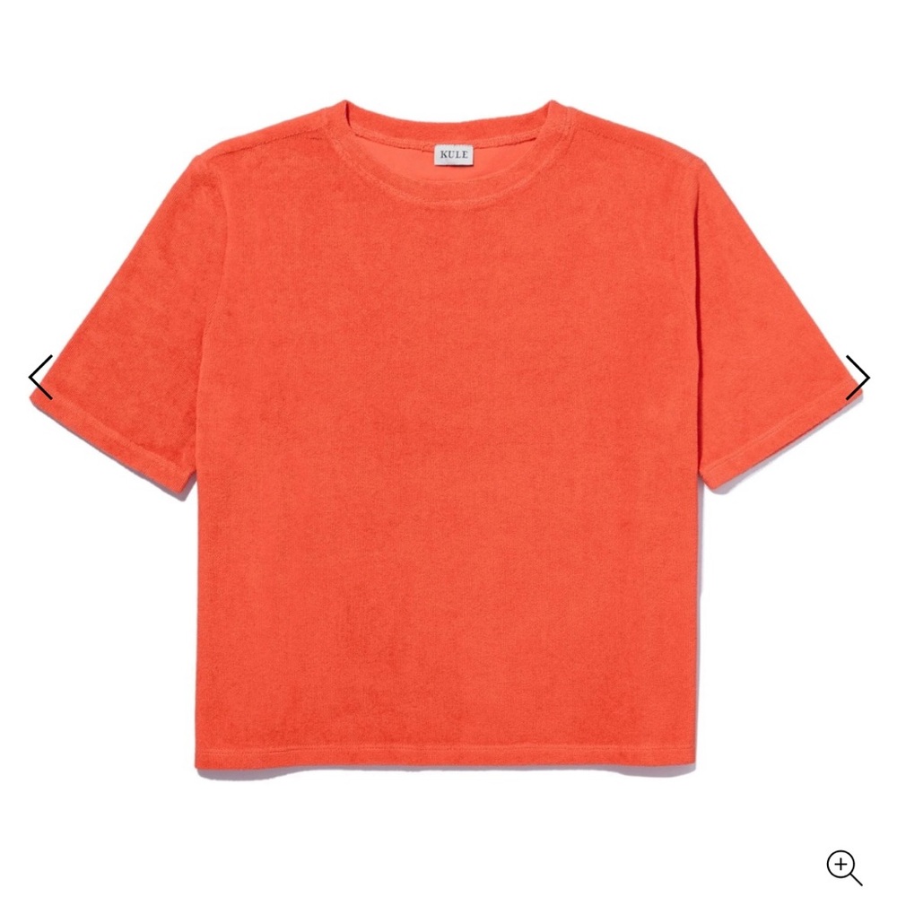 ISO - KULE Orange Terry Cloth Top